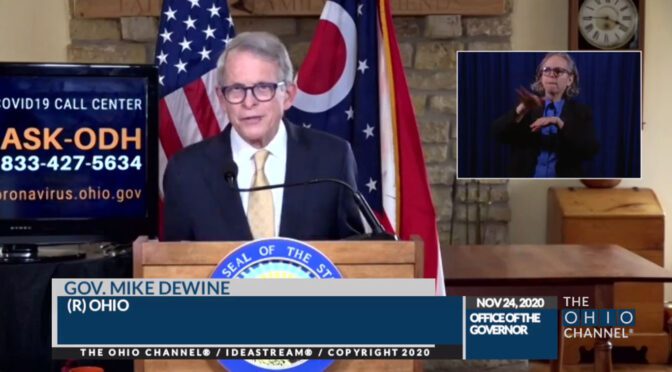 COVID-19 Update: Governor DeWine Urges Ohioans to Safely Celebrate the Thanksgiving Holiday