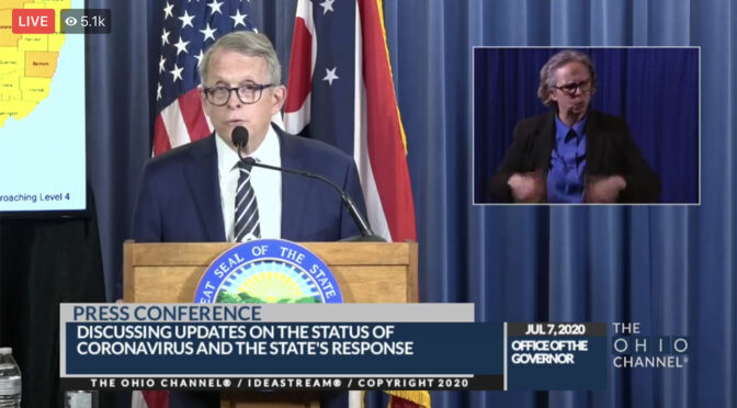 DeWine Orders Face Coverings in The 7 Level 3 Emergency Counties