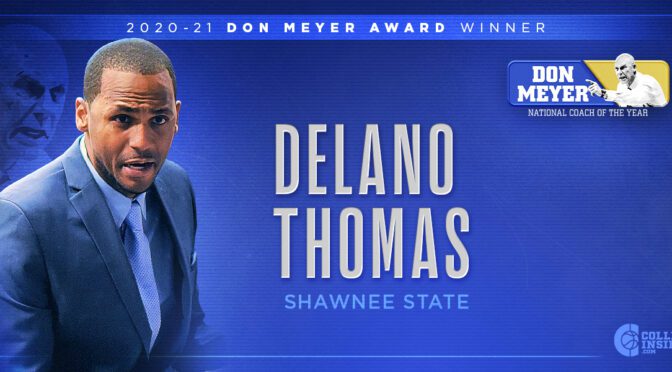 Shawnee State’s Delano Thomas Named National Coach Of The Year
