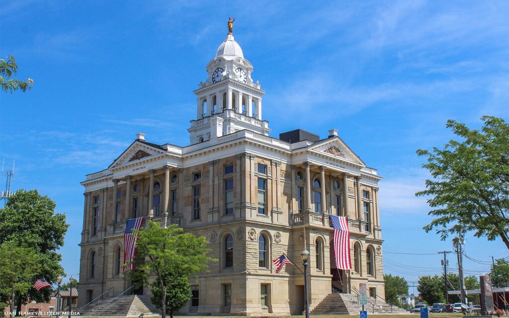 The Fayette County Court House, Washington CH, Ohio. Dan Ramey/Litter Media