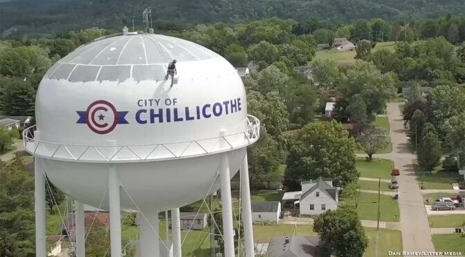 Chillicothe 5th Street Water Tower Painting Nears Completion