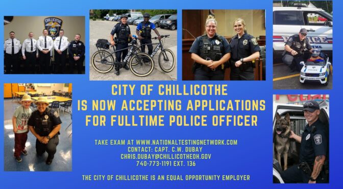 Chillicothe Police Seek Career Employment Candidates