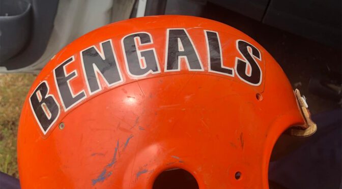 NFL Helmet UseD By QB Greg Cook Stolen