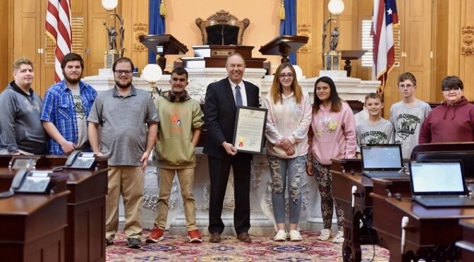 State Champ Fayette County Dragons Honored At Ohio Statehouse
