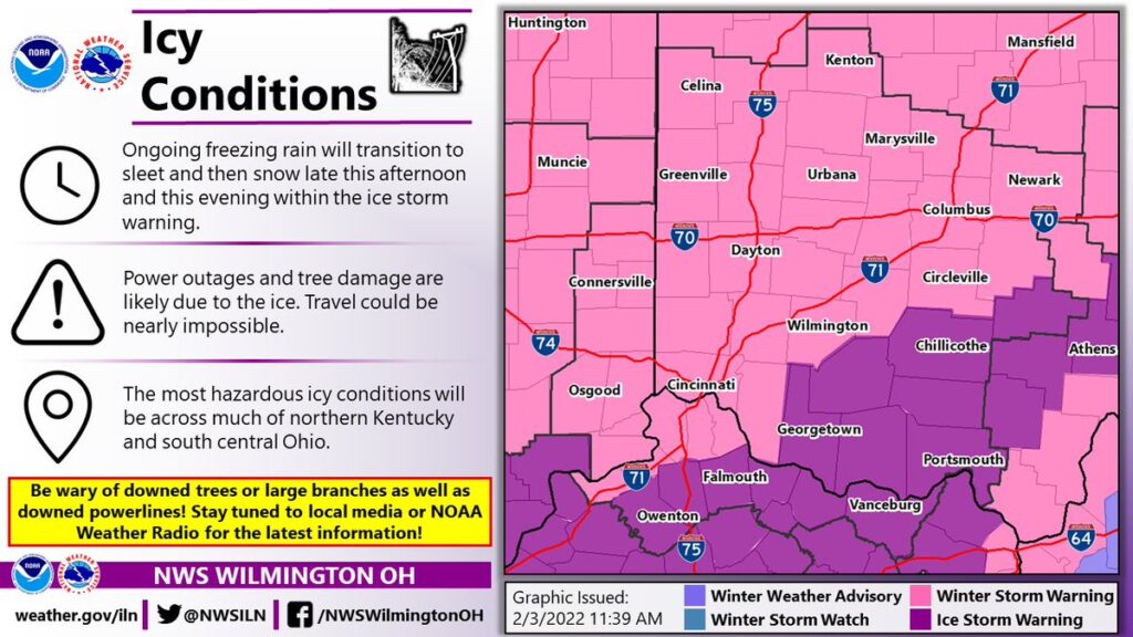 Schools closing as icy storm moves in