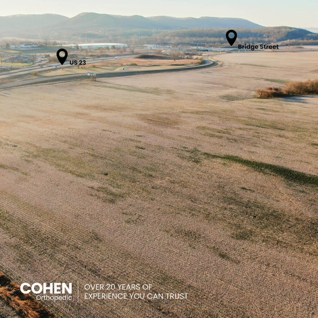 (File photo) The land purchased for the planned healthcare center and multi-purpose sports complex along US 23 north of Chillicothe. Submitted by CohenOrthopedic in 2023