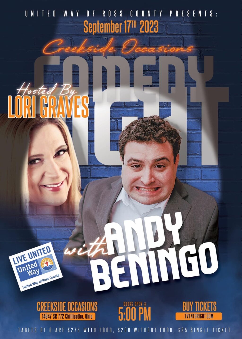 Comedy Night Event To Benefit United Way of Ross County - Litter Media