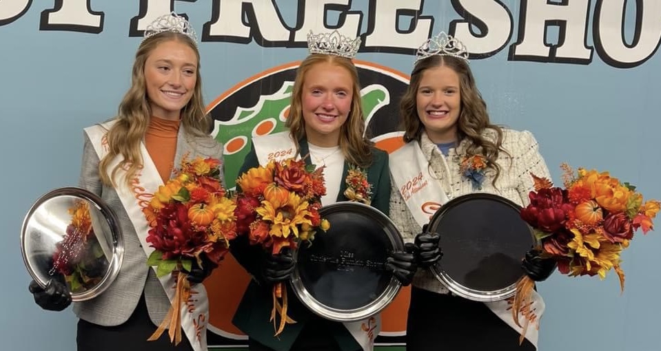 L-R: Madison Blakeman, Zoie Hall, Emma Strickler- Photo Credit: Circleville Pumpkin Show, Inc.