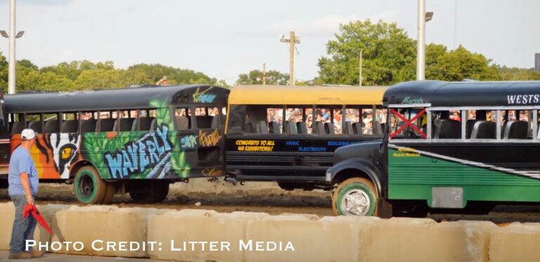Pike County Fair School Bus Demolition Derby