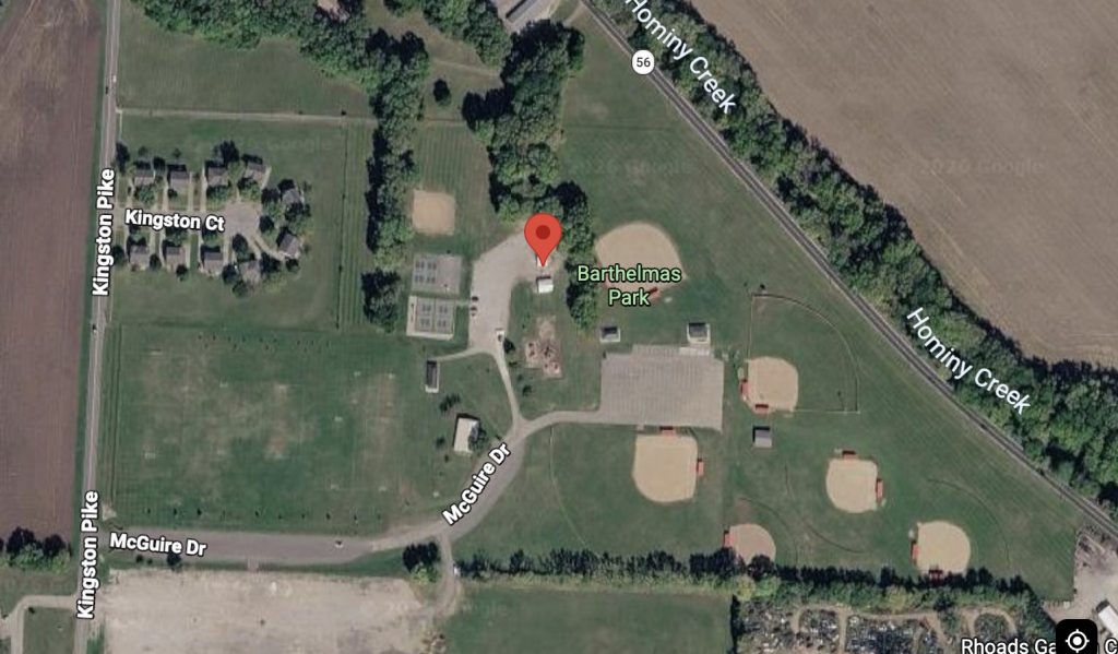 Circleville's Barthelmas Park via Google Maps
