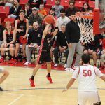 RCCA's Nathaniel Clevenger aims from beyond the arc against Piketon