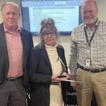 Pictured (l to r): FCHD Board President, Brian Oliver, Toni Ashton, and Joe Ebel, Fairfield County Health Commissioner