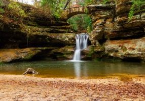 Millions of visitors each year travel to Ohio State Parks including
Hocking Hills State Park.