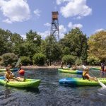 The award-winning kayak pond is one of the most visited attractions at the fair, providing hands-on paddling instruction and safety guidance to fairgoers. 
