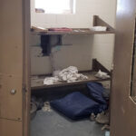 Damage caused to a jail cell at the Ross County Law Enforcement Center. Photo courtesy Ross County Sheriff's Office