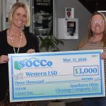 From left, Western STEAM and Career Development Teacher Jennifer Buckler, SOCCO Director of Deactivation Carla Salisbury. Submitted photo