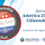 Ohio schools able to use America 250-Ohio design on the diplomas of students who earn Ohio’s Citizenship Seal this year