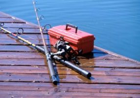 Fishing poles and tackle
