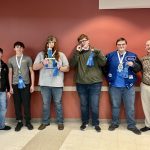 Southeastern High School Quiz Bowl Team (From L to R): Carson Stepp, Isaac Blake, Weston Flowers, Jack Baxter, and Landon Smith